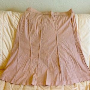 Jill Sander Petal Pink Constructed Paneled Skirt. Size 38